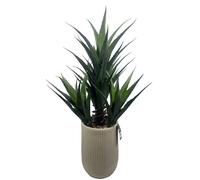 Leaf 110cm Artificial Agave Tropical Display in Pot Artificial in Green Leaf Green