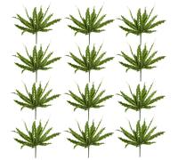 Leaf 12 x 40cm Artificial Crocodile Fern Plant in Green | Size: 12 x 40 cm Leaf Green 12 x 40 cm