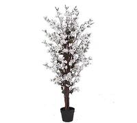 Artificial White Blossom Tree - White