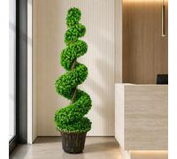 Leaf 120Cm Green Large Botanik Spiral With Decorative Planter
