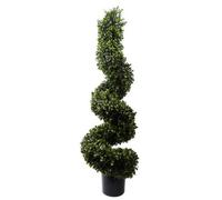 Leaf 120Cm Spiral Boxwood Artificial Tree Uv Resistant Outdoor