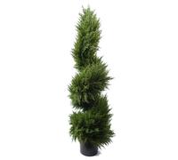Leaf 120cm Spiral Cypress Tree Artificial in Green Leaf Green