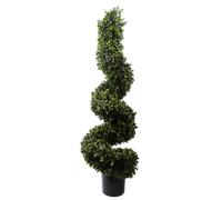 Leaf 120cm Sprial Boxwood Artificial Tree UV Resistant Outdoor in Green Leaf Green
