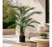 Leaf 125cm Artificial Areca Palm Tree UV Resistant Outdoor in Green Leaf Green
