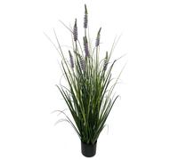 Leaf 125cm Artificial Lavender Grass with Pot - 125cm - 125cm - Green