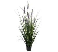 Leaf Design UK Realistic Artificial Plant with Pot, 125cm Lavender Grass, 125