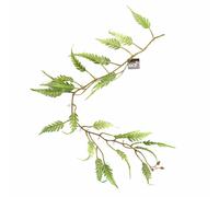 Leaf 125cm Artificial Trailing Hanging Fern Foliage Plant in Green Leaf Green