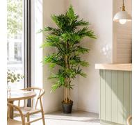 Leaf 150Cm (5Ft) Artificial Bamboo Plants Trees - Natural Green