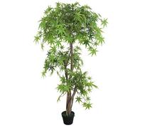 Leaf 150cm Artificial Japanese Maple Tree in Green Leaf Green