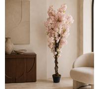 Leaf 150Cm Artificial Pink Cherry Blossom Tree