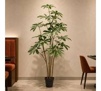 Leaf 150cm Dwarf Umbrella Realistic Artificial Tree Premium in Green Leaf Green