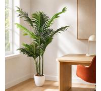 Leaf 160Cm Artificial Palm Tree With 15 Leaves In White Pot