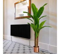 Leaf 180cm Artificial Banana Tree Tropical Plant Copper Planter Premium in Green Leaf Green
