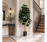 Leaf 180Cm Artificial Fiddle Fig Deluxe Tree Premium