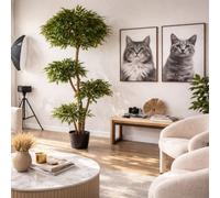 Leaf 180Cm Artificial Fire Retardant Ruscus Tree Premium