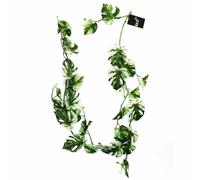 180cm Artificial Trailing Hanging Variegated Monstera Plant Realistic Leaf Green One Size