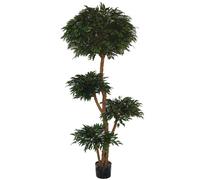 Leaf 180cm Fire Retardant Ruscus Tree With 4173 Leaves in Green Leaf Green
