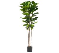 Leaf 180cm Premium Artificial Fiddle Fig Tree in Green Leaf Green