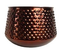 Leaf 18cm Antique Copper Metal Planter Leaf Copper