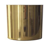 Leaf 18cm Modern Metal Planter in Gold Leaf Gold