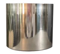 Leaf 18cm Modern Metal Planter in Silver Leaf Silver