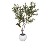 Leaf 200Cm Xxl Artificial Olive Tree With Decorative Planter