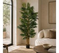 Leaf 210Cm Artificial Fire Retardant Phoenix Palm Tree Trunk
