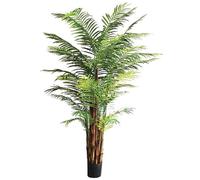 Leaf 210cm Fire Retardant Areca Palm Tree - 210cm - 210cm - Green