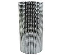 Leaf 30cm Silver Dot Glass Vase Leaf Silver