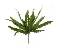 Leaf 40cm Artificial Crocodile Fern Plant in Green Leaf Green