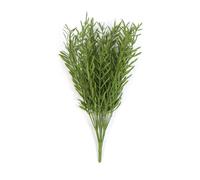 Leaf 40cm Fire Resistant Artificial Foliage Grass Stem in Green Leaf Green