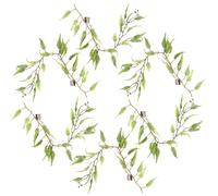 Leaf Design 6 x 125cm Artificial Hanging Trailing Fern Plant