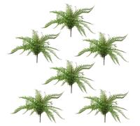 Leaf 6 x 60cm Artificial Bushy Dixie Wood Fern Light Green Plant | Size: 6 x 60 cm Leaf Green 6 x 60 cm