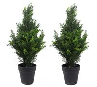 Leaf Artificial Topiary Tree Pairs
