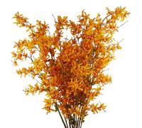 Leaf 6X 130Cm Yellow Blossom Floral Spray Artificial