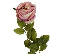 Leaf 70cm Artificial Light Pink Rose - 70cm - 70cm - 70cm Light Pink Rose