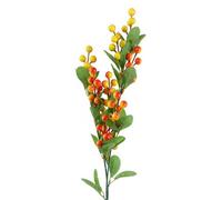 Leaf 70Cm Artificial Orange Berry Spray