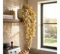 Leaf 70Cm Artificial Trailing Spray Stem Dusty Pink And Cream