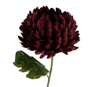 Leaf 75cm Artificial Extra Large Reflex Chrysanthemum Red Leaf Red
