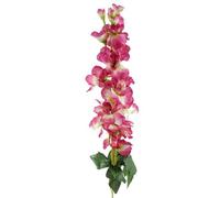 Leaf 75Cm Delphinium Dark Pink Artificial Stem