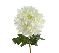 Leaf 75Cm Extra Large Reflex Chrysanthemum - White