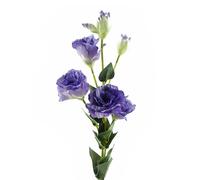Leaf 80cm Artificial Purple Wild Rose Stem - 6 Flowers - 80cm - 80cm - 80cm Purple Wild Rose