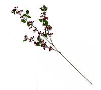Leaf 80Cm Artificial Red Christmas Berry Spray