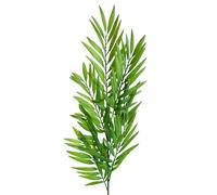 Leaf 85cm Artificial Bamboo Fern Stem in Green Leaf Green