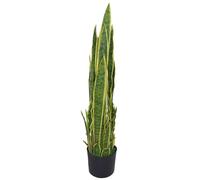 90cm (3ft) Artificial Sansevieria Yellow Green Indoor Plant - Large Leaf Yellow One Size