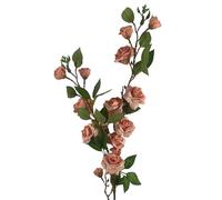 Leaf 90cm Artificial Pink Rose Stem Leaf Pink