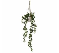 Leaf 90cm Artificial Potted Trailing Hanging Natural Look Plant Realistic - String of Hearts - 90cm - Green/Variegated - 90cm