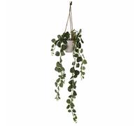 Leaf 90cm Artificial Potted Trailing Hanging Natural Look Plant Realistic - String of Hearts in Green Leaf Green