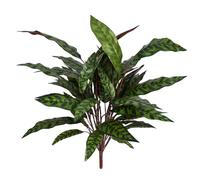 Leaf 90cm Fire Retardant Artificial Peacock Foliage Bush in Green Leaf Green