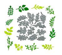Leaf and Foliage Metal Cutting Dies Set of 12 for Card Making Papercrafts.